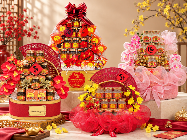 Giỏ quà yến sào Yến Na – gửi mùa xuân về cùng những lời chúc tốt lành