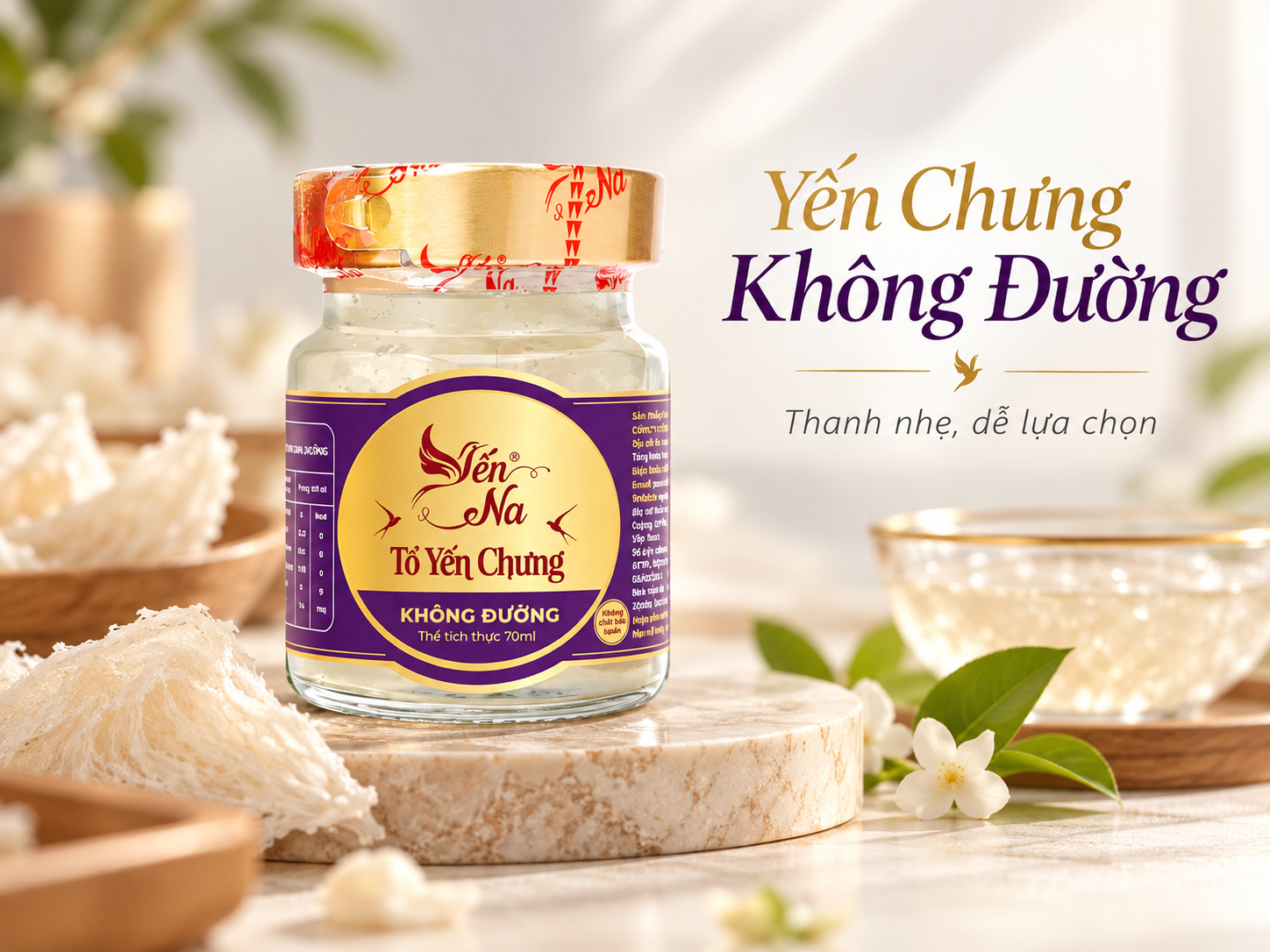 Yến chưng không đường và lưu ý khi đọc nhãn thực phẩm