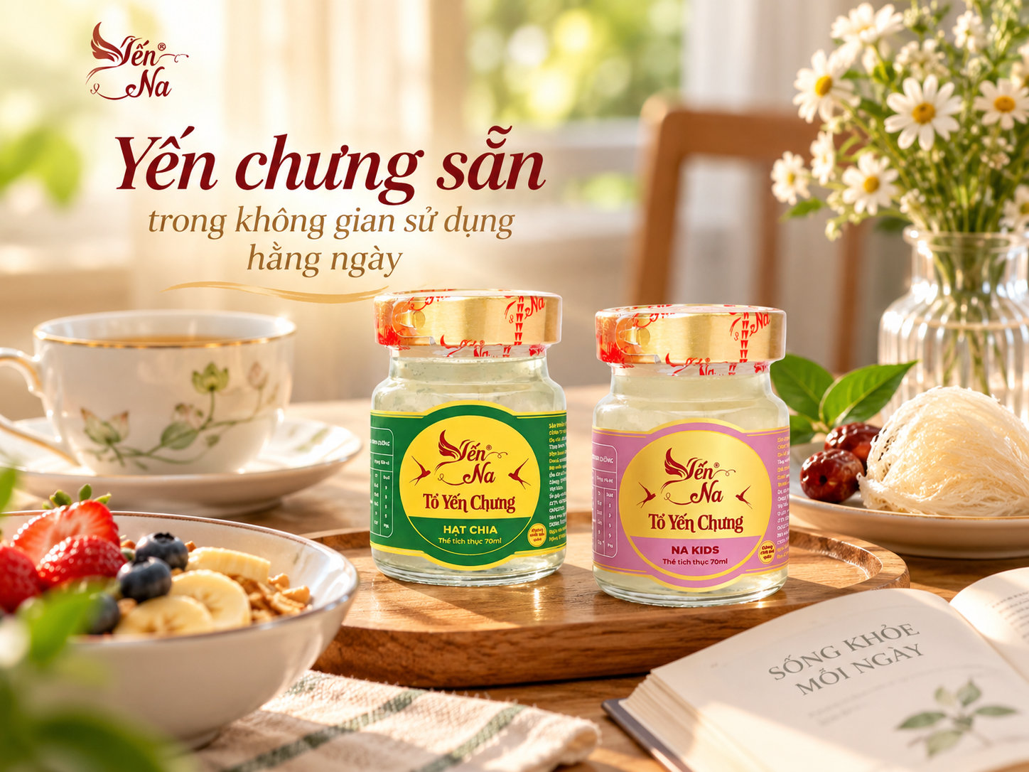 Yến chưng sẵn Yến Na trong sinh hoạt và gợi ý lựa chọn theo nhu cầu